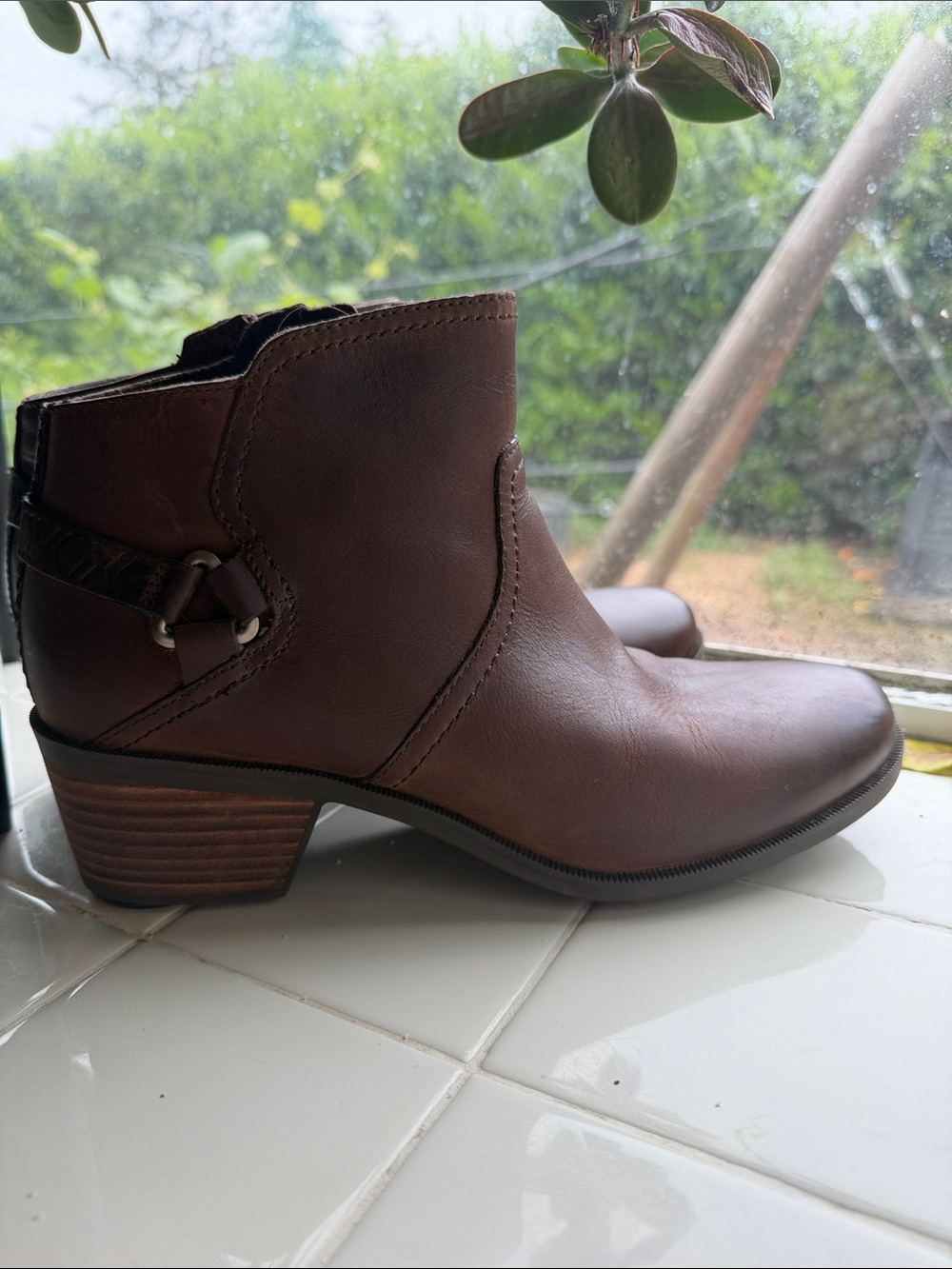 Women's Teva Brown Ankle Booties - Classic Casual Chelsea Style